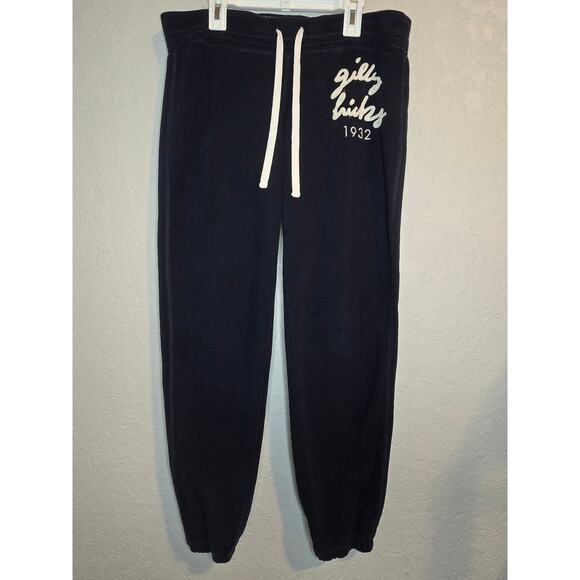 Gilly Hicks Sydney Womens Medium Pants Joggers Navy Blue Sweatpants Drawstring - Picture 2 of 13